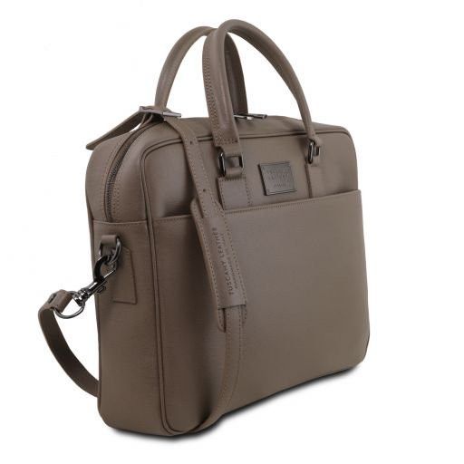 saffiano effect briefcase