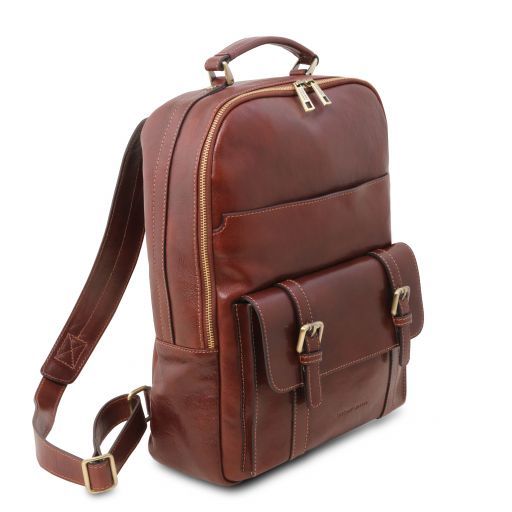 tan leather laptop bag